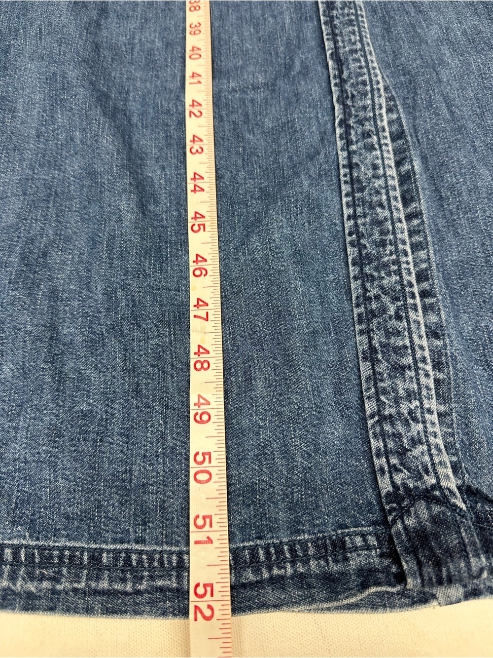 Ralph Lauren Sleeveless Button-Front Denim Midi Dress - Blue - Picture 6 of 9